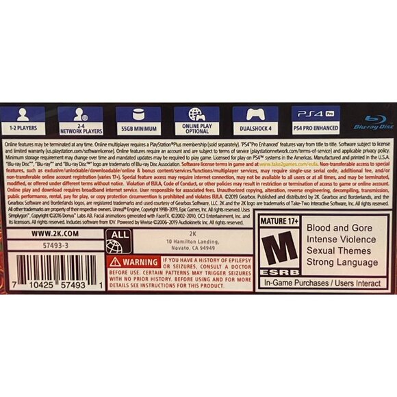 PS4 - Borderlands 3 - Gearbox 2K - Video Game - Picture 10 of 10